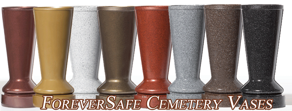 ForeverSafe� Cemetery Vases